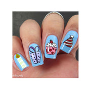 UberChic Beauty Happy Birthday Stamping Plate Rosy Brown