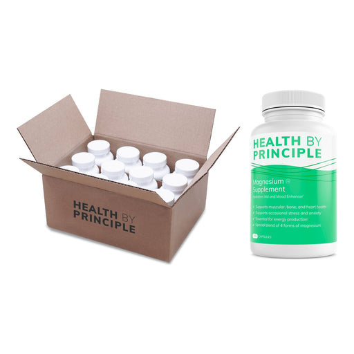 Health By Principle Case of 12 Complete Magnesium Supplements Supplement White Smoke