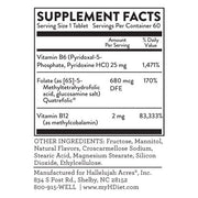 Hallelujah Diet Vitamin B12, B6, Folate Vitamins & Supplements Black