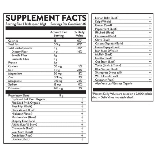Hallelujah Diet Fiber Cleanse Powder - Natural Colon Cleanse - (Original, 8 oz) Fiber and Detox Lavender