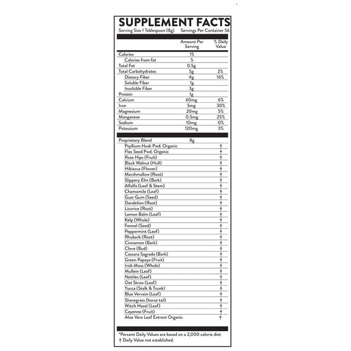 Hallelujah Diet Fiber Cleanse Powder - Natural Colon Cleanse - (Original, 16 oz) Fiber and Detox Lavender
