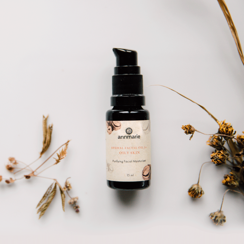 Annmarie Skin Care Herbal Facial Oil for Oily Skin (15ml)- Collective HIDDEN Light Gray