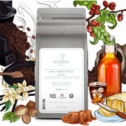 Lifeboost Coffee Highlander Grogg Decaf Decaf Roast White Smoke Whole Bean / 1,Whole Bean / 3,Whole Bean / 6,Ground / 1,Ground / 3,Ground / 6