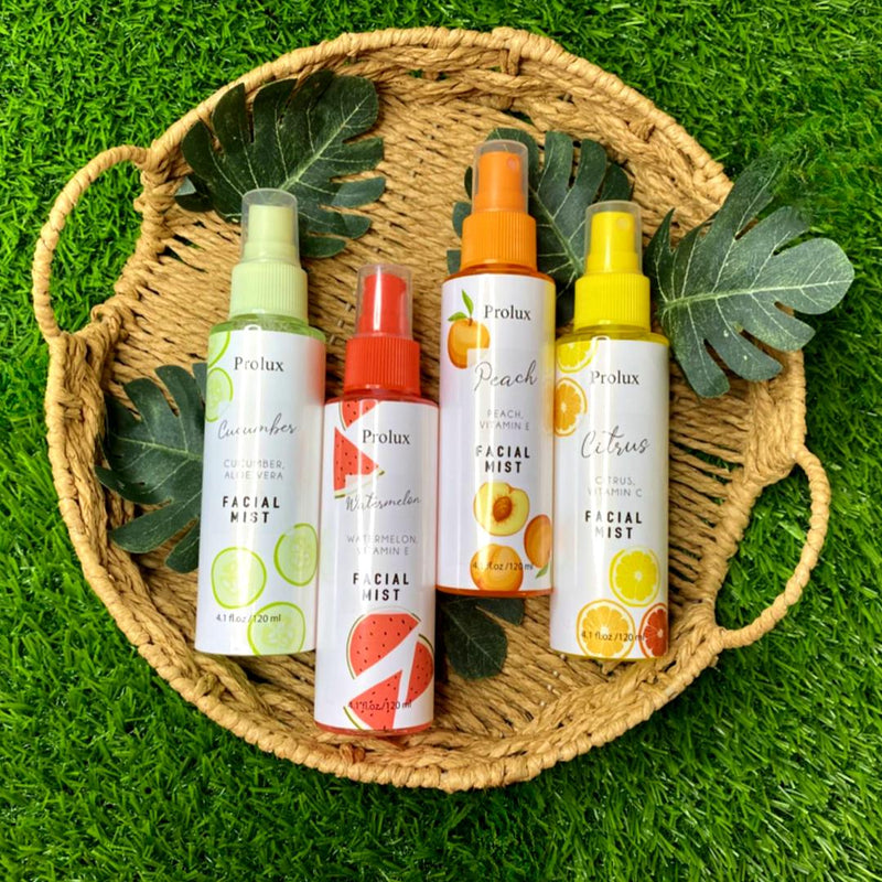 Prolux Cosmetics Facial Mist Tan PEACH,CITRUS,CUCUMBER,WATERMELON