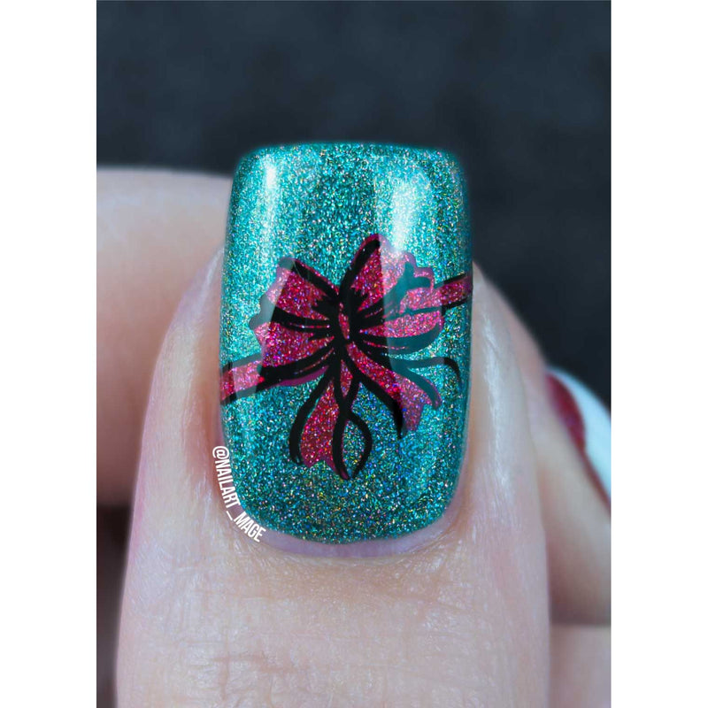 UberChic Beauty Ho Ho Ho Stamping Plate Dark Slate Gray