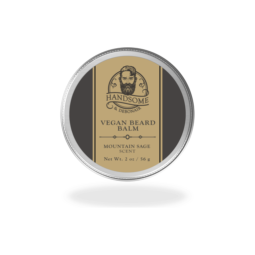 Handsome & Debonair Mountain Sage Vegan Beard Balm Men's Grooming Dark Slate Gray