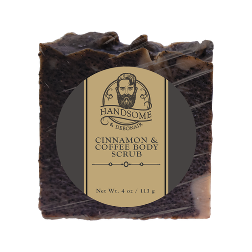 Handsome & Debonair Cinnamon & Coffee Body Scrub Cleanser Dark Khaki
