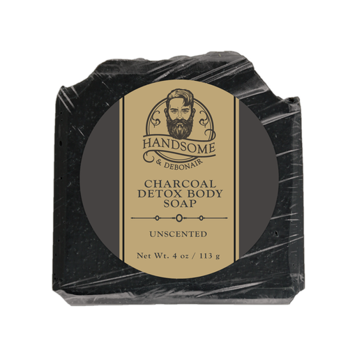 Handsome & Debonair Charcoal Detox Body Soap Cleanser Dark Khaki