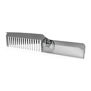 Handsome & Debonair Stainless Dual Tooth Comb Hair Styling Gray