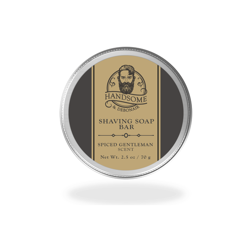 Handsome & Debonair Spiced Gentleman Shaving Soap Bar Hair Removal Dark Slate Gray