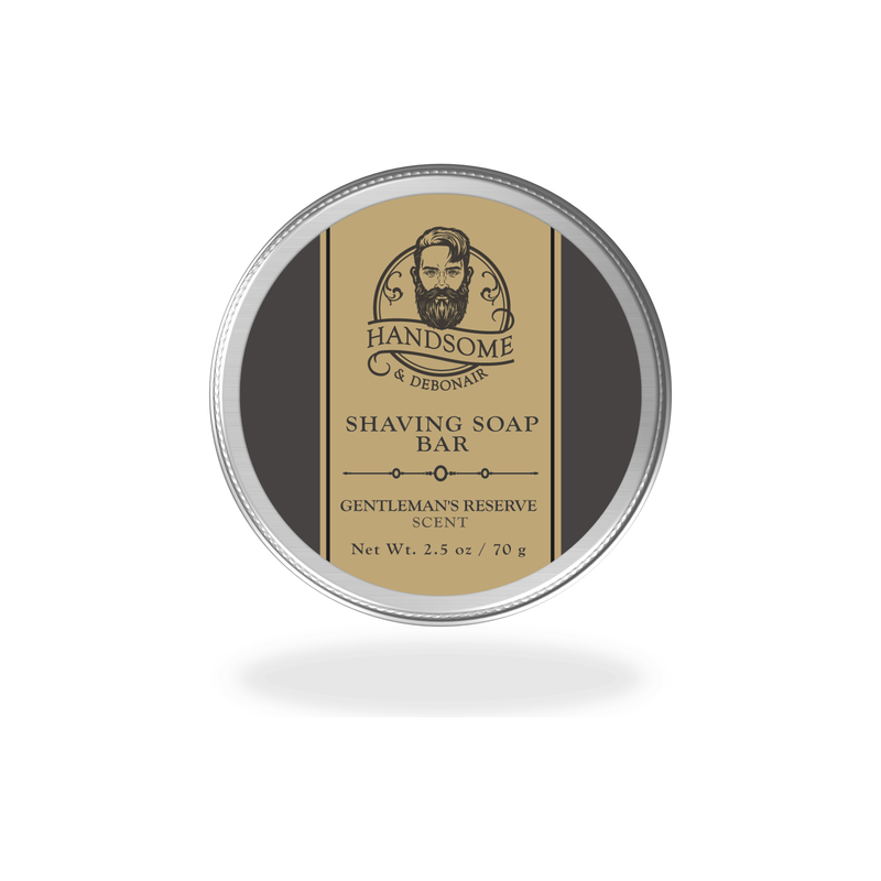 Handsome & Debonair Gentleman's Reserve Shaving Soap Bar Hair Removal Dark Slate Gray