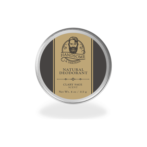 Handsome & Debonair Natural Deodorant Clary Sage Skin Care Body Dark Slate Gray