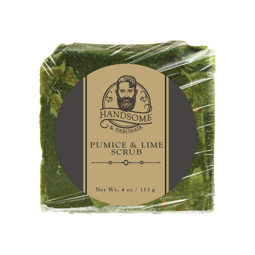 Handsome & Debonair Pumice & Lime Scrub Cleanser Dark Olive Green