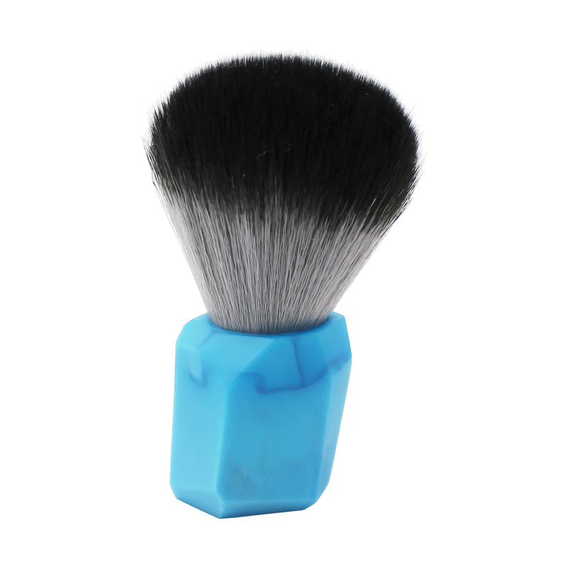 Handsome & Debonair Geo Blue Shaving Brush Shaving Tool Black