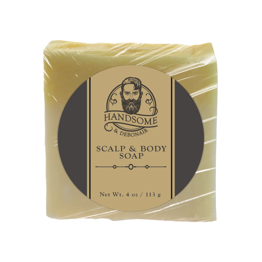 Handsome & Debonair Scalp & Body Soap Cleanser Dark Khaki