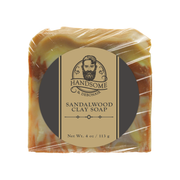Handsome & Debonair Sandalwood Clay Soap Cleanser Dark Khaki
