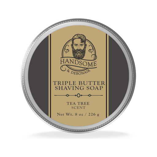 Handsome & Debonair Tea Tree Shaving Soap Shaving Care Dark Slate Gray