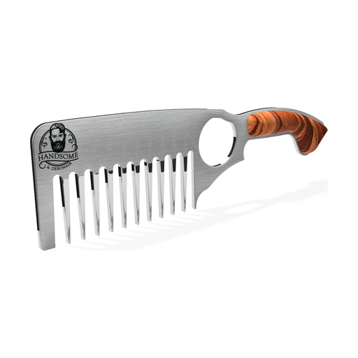 Handsome & Debonair Beard Comb Men's Grooming Gray