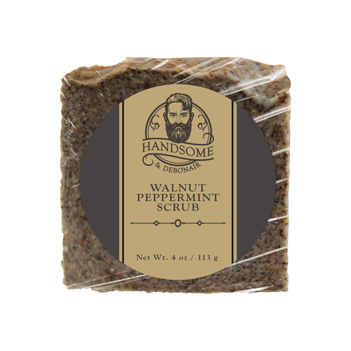 Handsome & Debonair Walnut Peppermint Scrub Cleanser Dim Gray