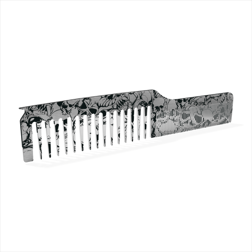 Handsome & Debonair Skulls Comb Styling Tools Gray