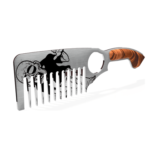 Handsome & Debonair Zombie Beard Comb Styling Tools Gray