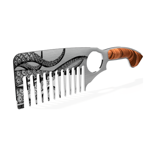 Handsome & Debonair Octopus Beard Comb Styling Tools Gray