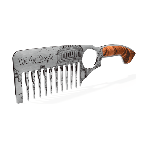 Handsome & Debonair We The People Beard Comb Styling Tools Dark Gray