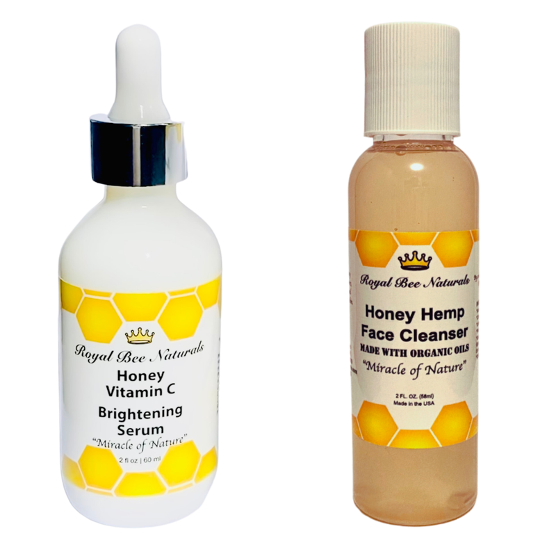 Honey Bee SUPER SPECIAL SALE Choice of Serum and Cleanser Pack Beauty White Smoke Honey Vitamin C Brightening Serum & Face Cleanser 2oz