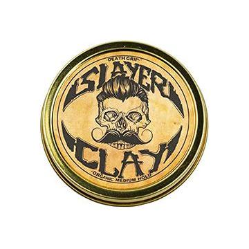 Death Grip Death Grip Slayer Organic Medium Hold Hair Clay 2 oz Hair Clay Dark Slate Gray