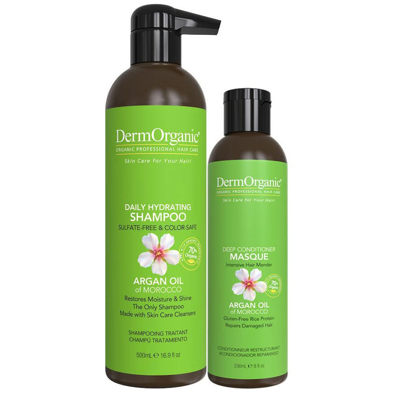 DermOrganic Official Shop Hair Repair Duo - Shower Size White Smoke
