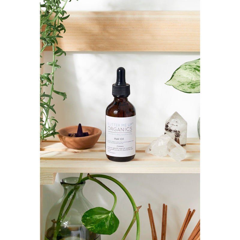 Butter Me Up Organics Organic Hair Oil Repair Healthy Hair Hair Light Gray