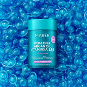 Maree Keratin Oil Capsules for Frizz Control Dark Cyan 1 item - Complete your routine,2 items - Good choice,3 items - Best price