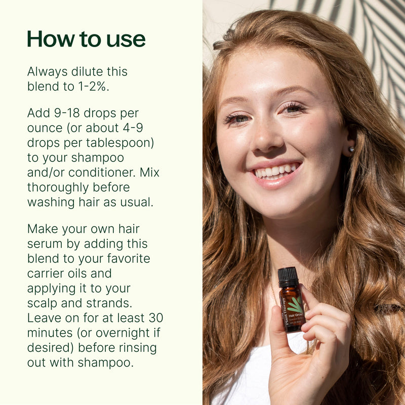 Plant Therapy Hair Growth Essential Oil Blend Hair & Skin Care Seashell 10 mL