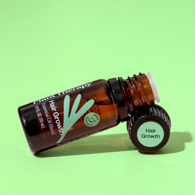 Plant Therapy Hair Growth Essential Oil Blend Hair & Skin Care Pale Green 10 mL
