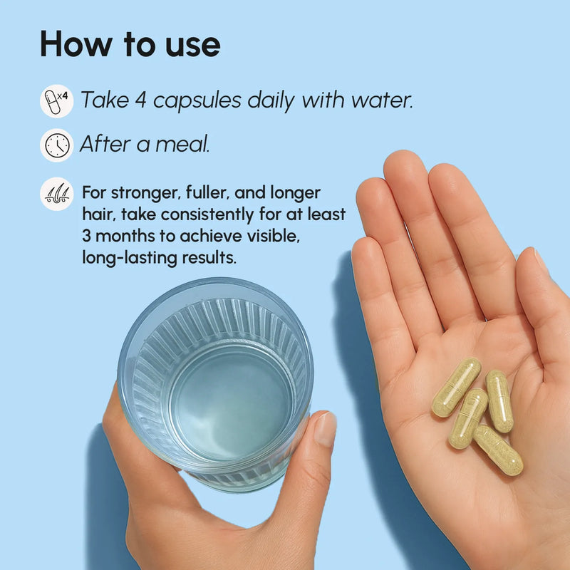 Maree Biotin & Collagen Hair Growth Complex Light Blue 1 item - Complete your routine,2 items - Good choice,3 items - Best price