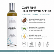 Glimmer Goddess® Organic Skin Care Organic Caffeine Hair Growth Serum – Scalp Treatment Hair Growth White Smoke