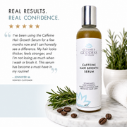 Glimmer Goddess® Organic Skin Care Organic Caffeine Hair Growth Serum – Scalp Treatment Hair Growth White Smoke
