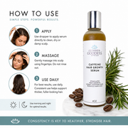 Glimmer Goddess® Organic Skin Care Organic Caffeine Hair Growth Serum – Scalp Treatment Hair Growth White Smoke