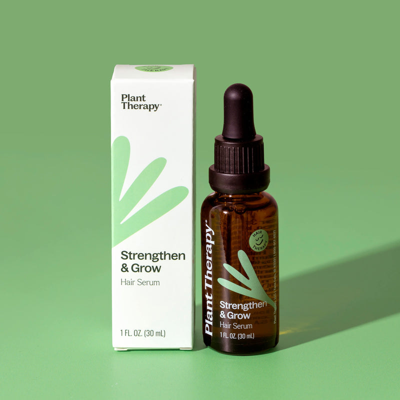 Plant Therapy Hair Therapy Strengthen & Grow Hair Serum Hair & Skin Care Dark Sea Green 1 oz