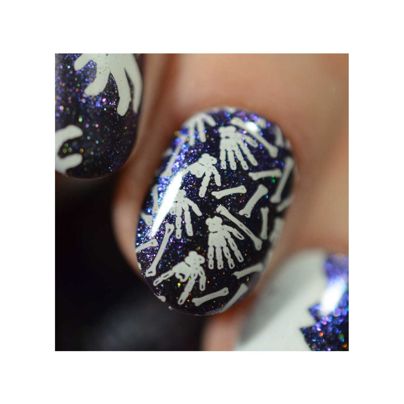 UberChic Beauty Halloween-10 Stamping Plate Dark Slate Gray