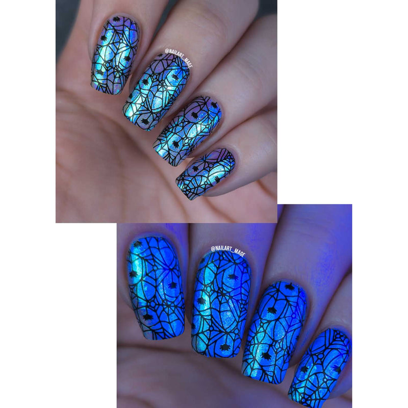 UberChic Beauty Halloween-09 Stamping Plate Dim Gray