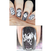 UberChic Beauty Halloween-09 Stamping Plate Gray