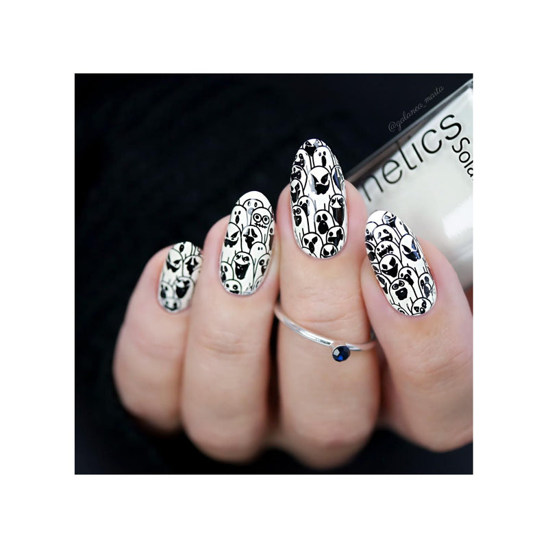 UberChic Beauty Halloween-08 Stamping Plate Gray