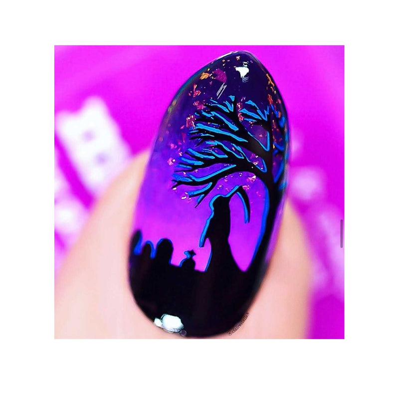 UberChic Beauty Halloween-05 Stamping Plate Medium Orchid