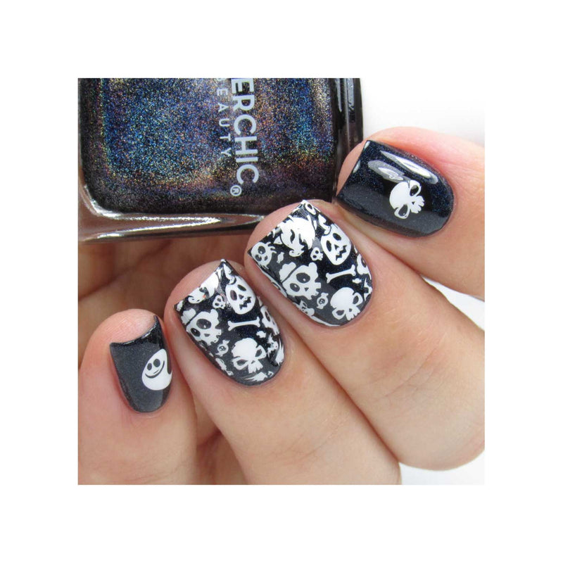 UberChic Beauty Halloween-06 Stamping Plate Rosy Brown