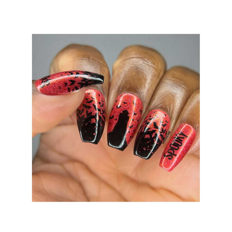 UberChic Beauty Halloween-07 Stamping Plate Rosy Brown