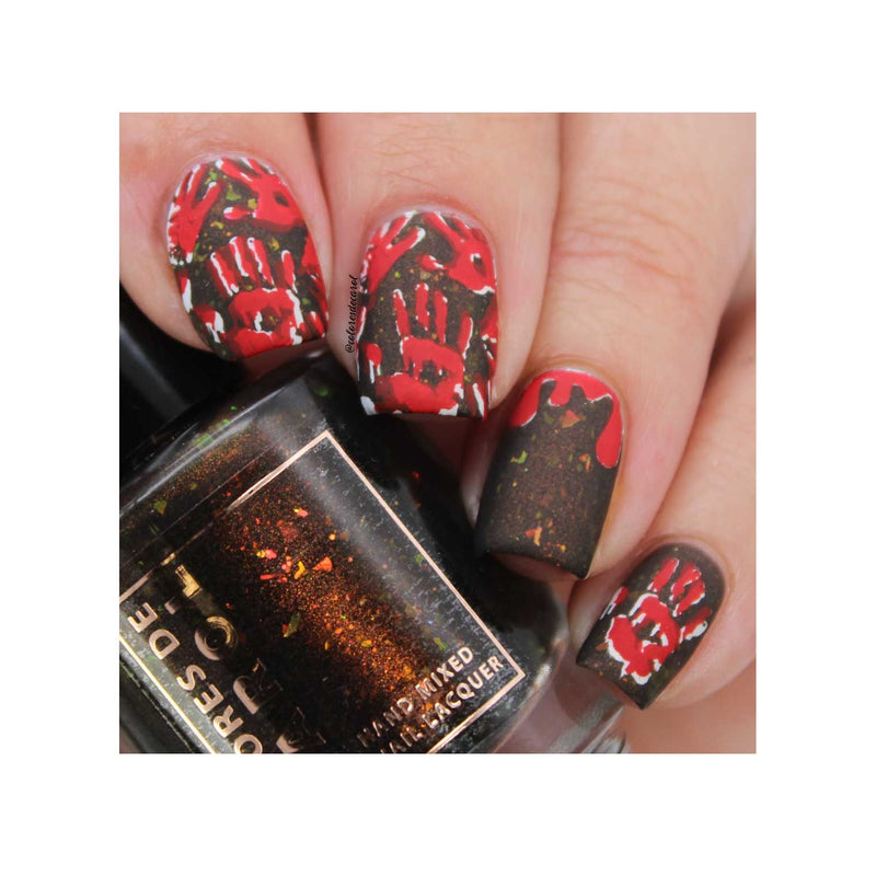 UberChic Beauty Halloween-07 Stamping Plate Rosy Brown