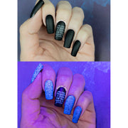 UberChic Beauty Halloween-08 Stamping Plate Slate Blue