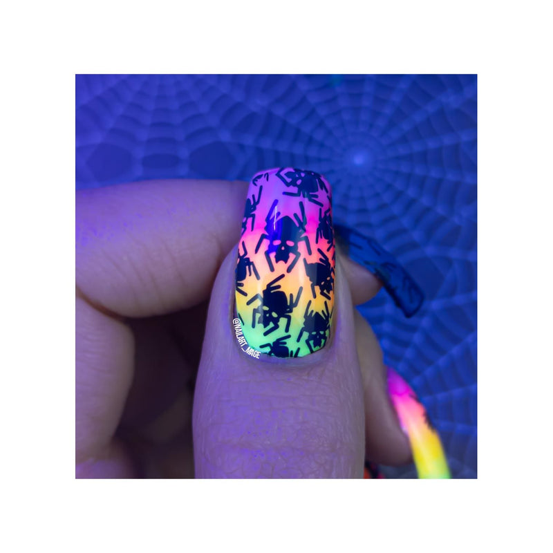 UberChic Beauty Halloween-08 Stamping Plate Dark Slate Blue