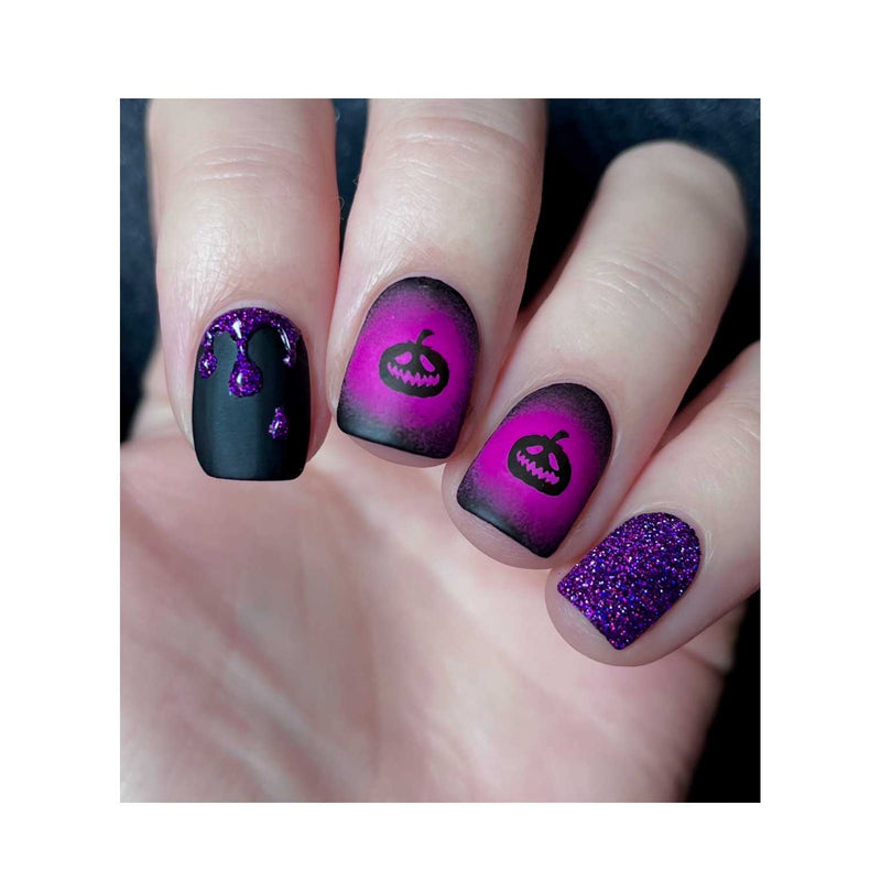 UberChic Beauty Halloween-08 Stamping Plate Rosy Brown